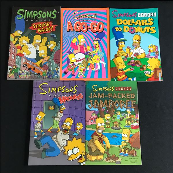 LOT OF 5 SIMPSONS COMICS