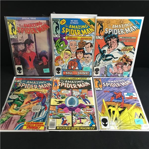 LOT OF 6 AMAZING SPIDERMAN COMICS - MARVEL COMICS