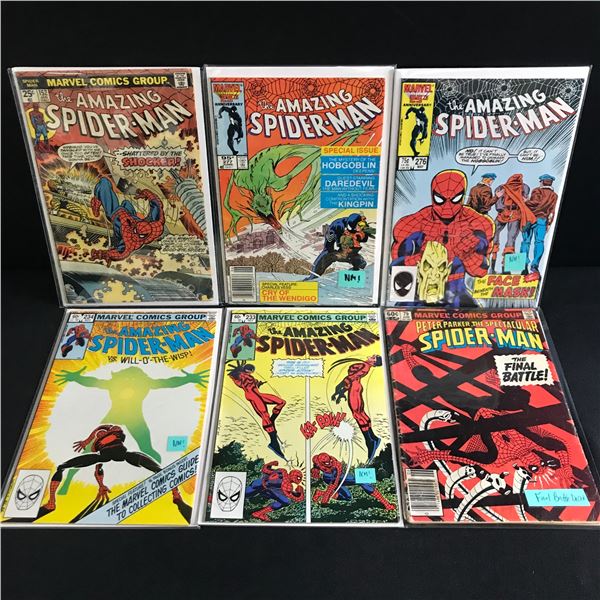 LOT OF 6 AMAZING SPIDERMAN COMICS - MARVEL COMICS