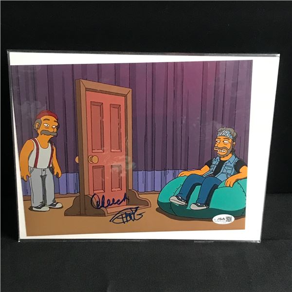 CHEECH AND CHONG DUAL SIGNED SIMPSONS 11X14 - JSA COA