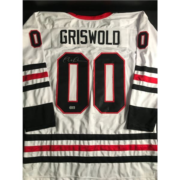 CHEVY CHASE SIGNED GRISWOLD HOCKEY JERSEY - SCHWARTZ COA