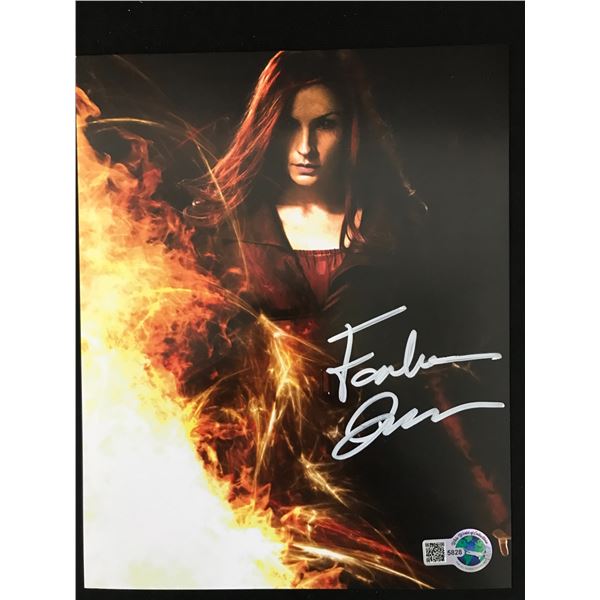 FAMKE JANSSEN SIGNED DARK PHOENIX 8X10 - WWOC COA