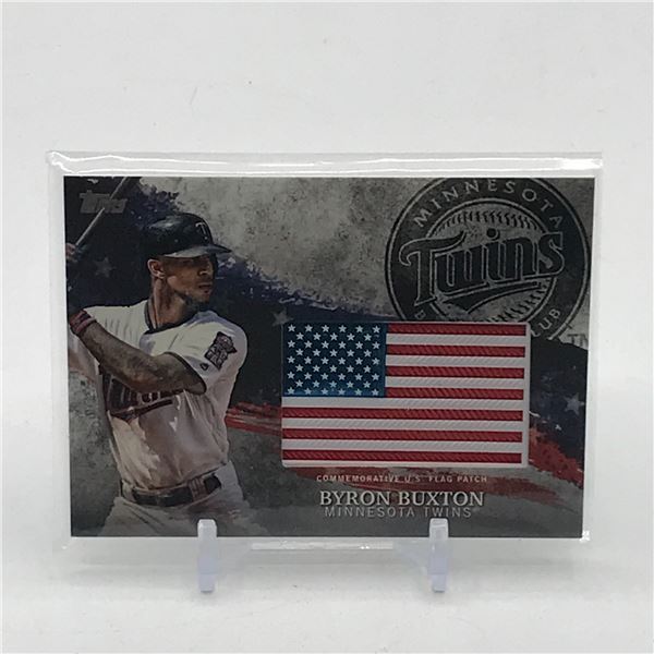 2018 TOPPS BASEBALL SERIES TWO BYRON BUXTON US FLAG TRADING CARD