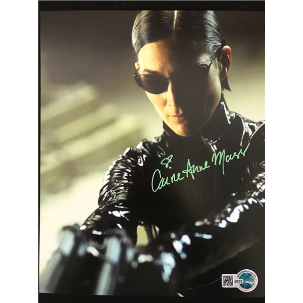 CARRIE ANN MOSS SIGNED MATRIX 8X10 - WWOC COA