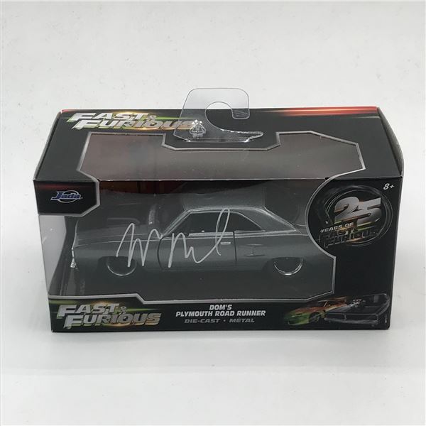 VIN DIESEL SIGNED FAST AND THE FURIOUS TOY CAR - HOLLYWOOD COA