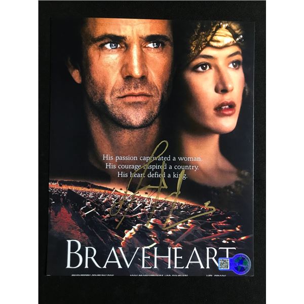 MEL GIBSON SIGNED BRAVEHEART 8X10 - WWOC COA