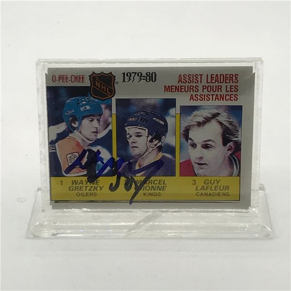 WAYNE GRETZKY SIGNED 1980 O PEE CHEE TRADING CARD