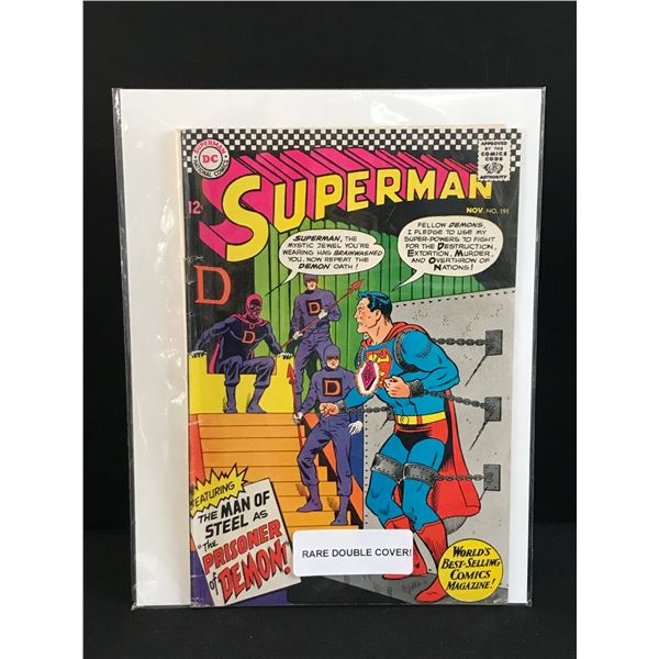 SUPERMAN #191 RARE DOUBLE COVER - DC COMICS