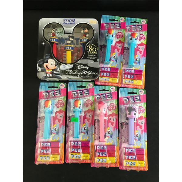 LOT OF PEZ IN ORIGINAL PACKAGING INCLUDING DISNEY'S MICKEY 80 YEARS COLLECTION SEALED