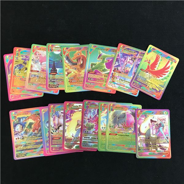 LOT OF 16 POKEMON TCG MIXED V TRADING CARDS