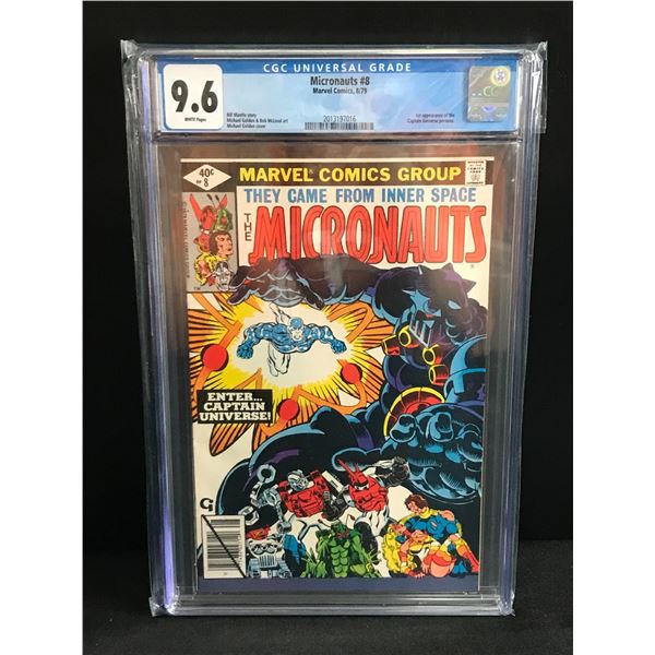 MICRONAUTS #8 BY MARVEL COMICS - CGC GRADE 9.6