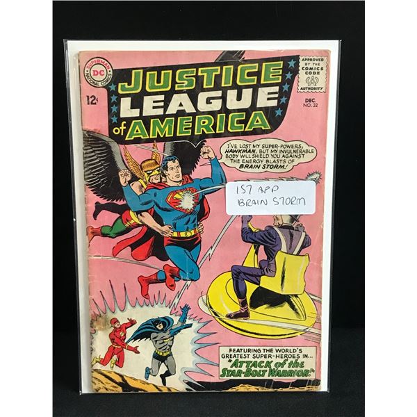 JUSTICE LEAGUE OF AMERICA #32 1ST APP BRAIN STORM - DC COMICS
