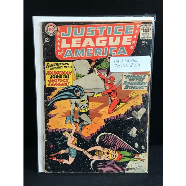 JUSTICE LEAGUE OF AMERICA #31 HAWKMAN JOINS JLA - DC COMICS