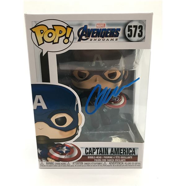 CHRIS EVANS SIGNED CAPTAIN AMERICA FUNKO POP - WWOC COA