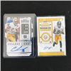 Image 1 : LOT OF 2 SIGNED ROOKIE FOOTBALL TRADING CARDS - INCLUDING CHASE CLAYPOOL