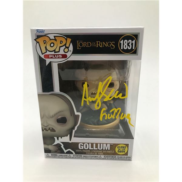 ANDY SERKIS SIGNED GOLLUM LORD OF THE RINGS FUNKO POP - WWOC COA