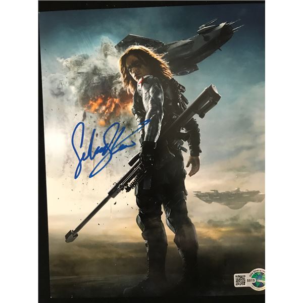 SEBASTIAN STAN SIGNED WINTER SOLDIER 8X10 - WWOC COA