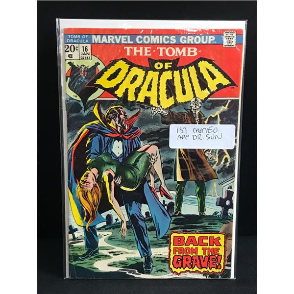 THE TOMB OF DRACULA #16 1ST APP DR. SUN - MARVEL COMICS