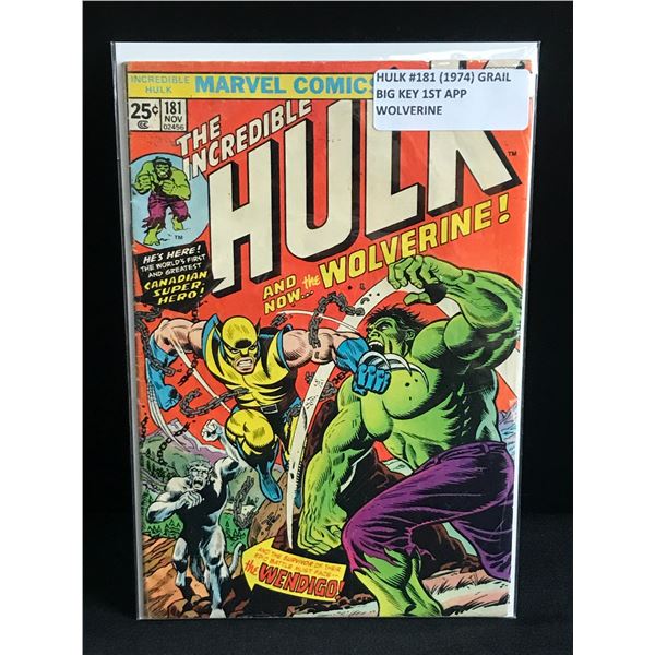 THE INCREDIBLE HULK #181 (1974) 1ST APP WOLVERINE - MARVEL COMICS