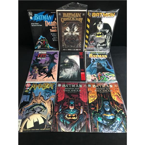LOT OF 9 BATMAN GRAPHIC NOVELS - DC