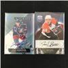 Image 1 : LOT OF 2 SIGNED HOCKEY TRADING CARDS