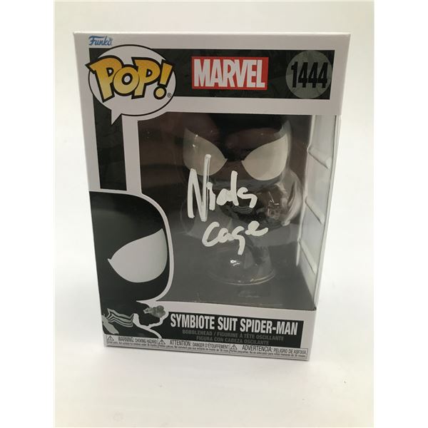 NICOLAS CAGE SIGNED SPIDER NOIR FUNKO POP - WWOC COA