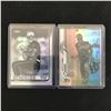 Image 1 : LOT OF 2 TOPPS CHROME BASEBALL TRADING CARDS IN INDIVIDUAL PLASTIC SLEEVES