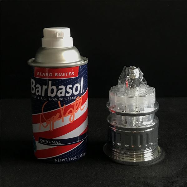 WAYNE KNIGHT SIGNED JURASSIC PARK BARBISOL PROP CAN - WWOC COA