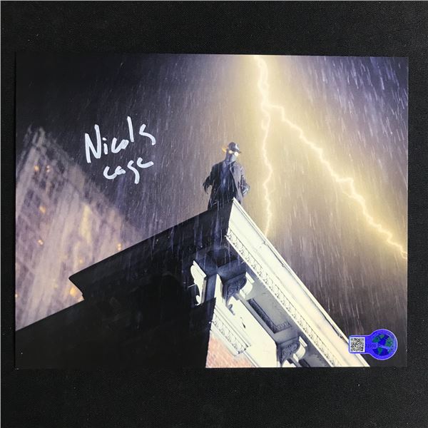 NICOLAS CAGE SIGNED SPIDERMAN NOIR 8X10 - WWOC COA