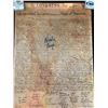 Image 1 : NICOLAS CAGE SIGNED DECLARATION OF INDEPENDENCE - WWOC COA