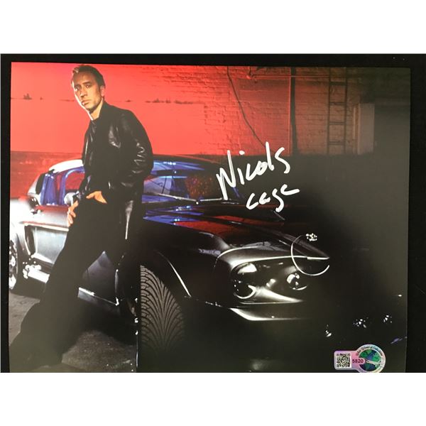 NICOLAS CGAE SIGNED GONE IN SIXTY SECONDS 8X10 - WWOC COA