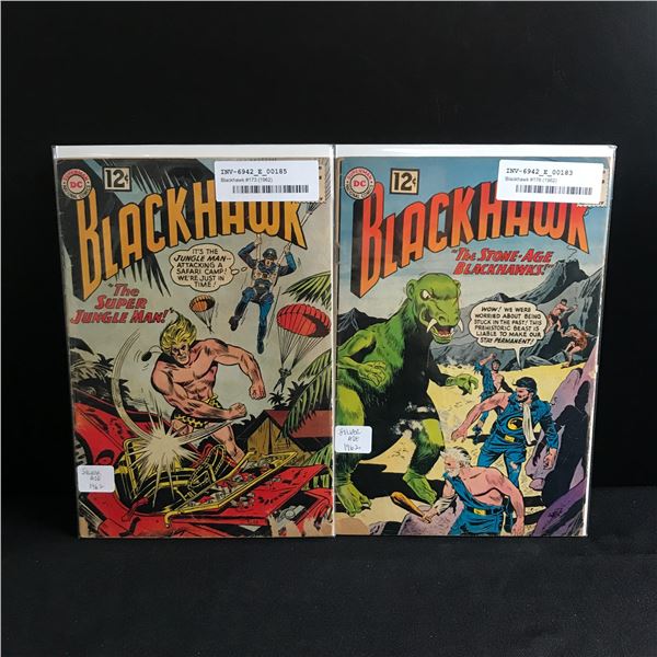 LOT OF 2 BLACKHAWK COMICS (1962) - DC COMICS