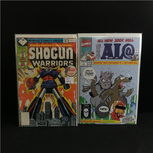 LOT OF 2 MARVEL #1 COMICS - ALF & SHOGUN WARRIORS