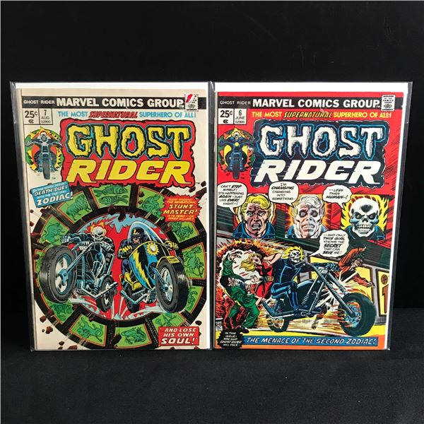 LOT OF 2 GHOST RIDER COMICS #6 - #7 - MARVEL COMICS