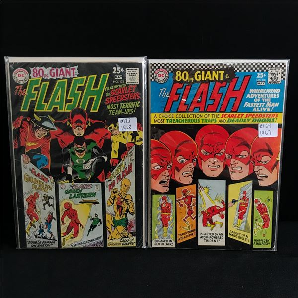 LOT OF 2 EARLY FLASH COMICS (1967/68) - DC
