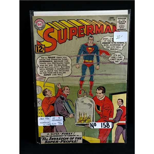 SUPERMAN #158 1ST APP NIGHTWING AND FIREBIRD - DC COMICS