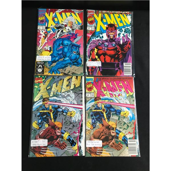 LOT OF 4 X-MEN #1 COMICS - MARVEL COMICS
