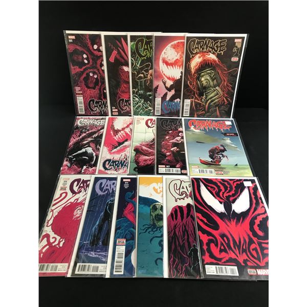 LOT OF 15 CARNAGE COMICS INCLUDING #1 - MARVEL COMICS