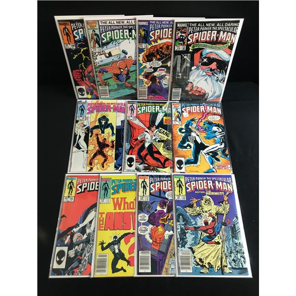 LOT OF 11 PETER PARKER THE SPECTACULAR SPIDERMAN COMICS - MARVEL COMICS