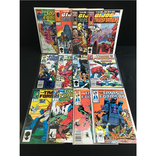 LOT OF 12 TRANSFORMERS COMICS - MARVEL COMICS