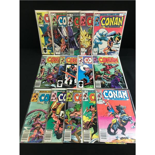 LOT OF 14 CONAN THE BARBARIAN COMICS - MARVEL COMICS
