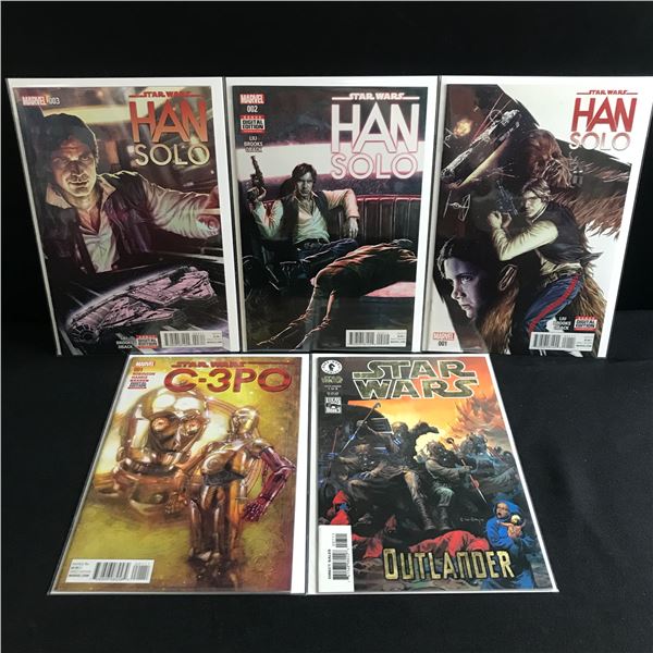 LOT OF 5 STAR WARS BASED COMICS - MARVEL COMICS