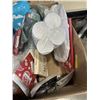 Image 4 : BOX OF AMAZON OVERSTOCK INCLUDING P&S CARPET BOMBER, SYROFOAM CUPS ETC