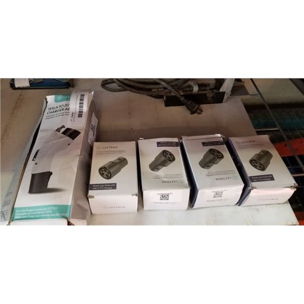 LECTRON TESLA TO J1772 CHARGER ADAPTER AND 4 LECTRON J1772 TO TESLA CHARGING ADAPTERS