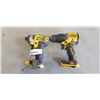 Image 1 : DEWALT 20V BRUSHLESS DRILL AND 20V IMPACT GUN, NO BATTERIES