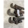 Image 3 : 3 RIDGID PIPE WRENCHES. TWO 18'S AND ONE 24