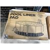 Image 2 : SHOP SQUARE 18 ' ROUND SUPREME  WINTER POOL COVER AND SHOP SQUARE 12' ROUND POOL LINER PAD