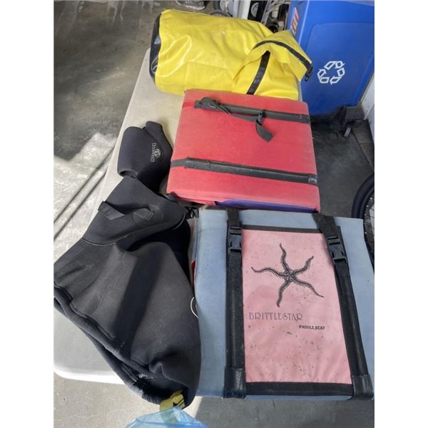 BAG OF KAYAK FLOATATION DEVICES