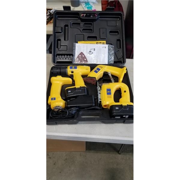POWERFIST18V  POWER TOOL KIT IN HARD CASE