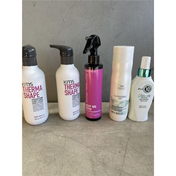 LOT OF NEW HAIR PRODUCTS INCLUDING KMS, WELLA  AND MATRIX